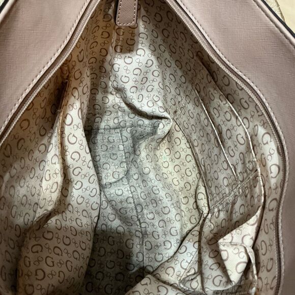 Y2K Vintage Signature Guess Tote Handbag Shoulder Bag Purse - Picture 12 of 13